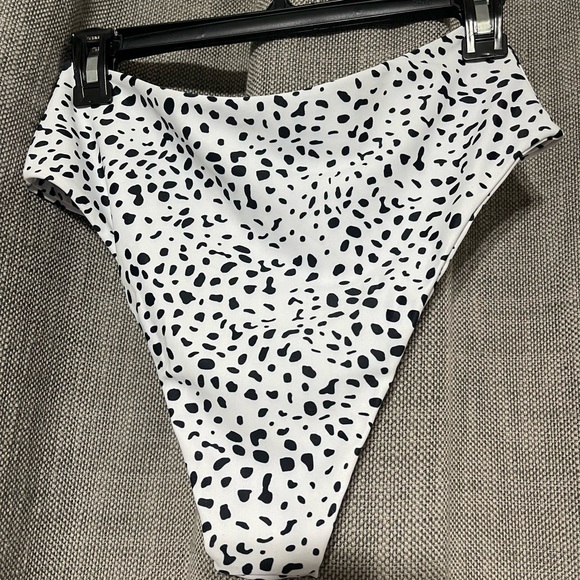 Zaful Womens Dalmatian High Waisted Bikini Bottom - Picture 5 of 8